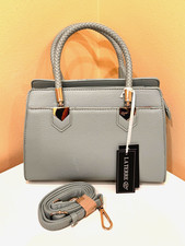 La Terre Purse Faux Leather adjustable strap LIGHT BLUE