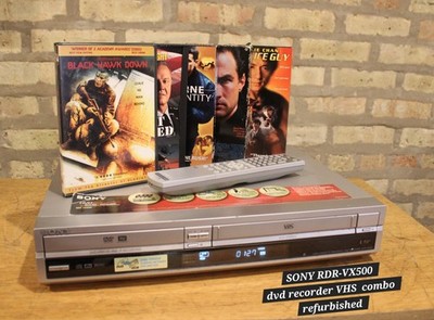 Sony RDR-VX500 DVD recorder/VCR combo w/remote &extra SERVICED Fully Functional 