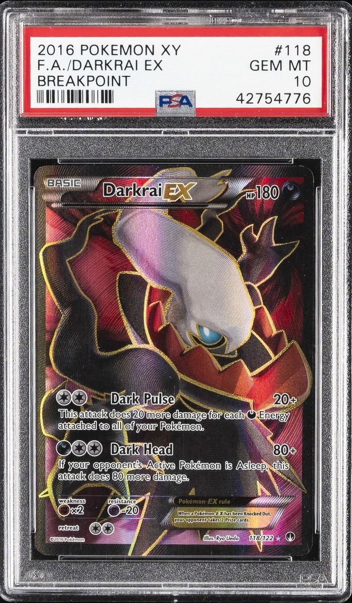 2016 POKEMON XY BREAKPOINT #118 FULL ART/DARKRAI EX PSA 10 | eBay