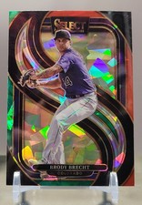 2025 Panini Select Brody Brecht #159 Premier Level Tri Color Ice Prizm Pre...