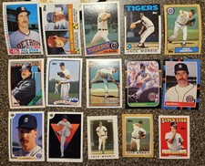 1980s Topps Donruss Upper Deck Jack Morris 15 Card Lot! No Dups!