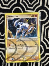 Arceus AR9 Platinum Holo Pokemon Card As Pictured 2009 Ungraded