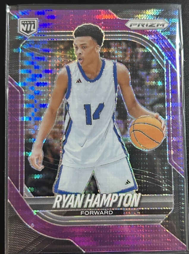 2025-26 Prizm Ryan Hampton NIL Prospect Purple Pulsar  #119