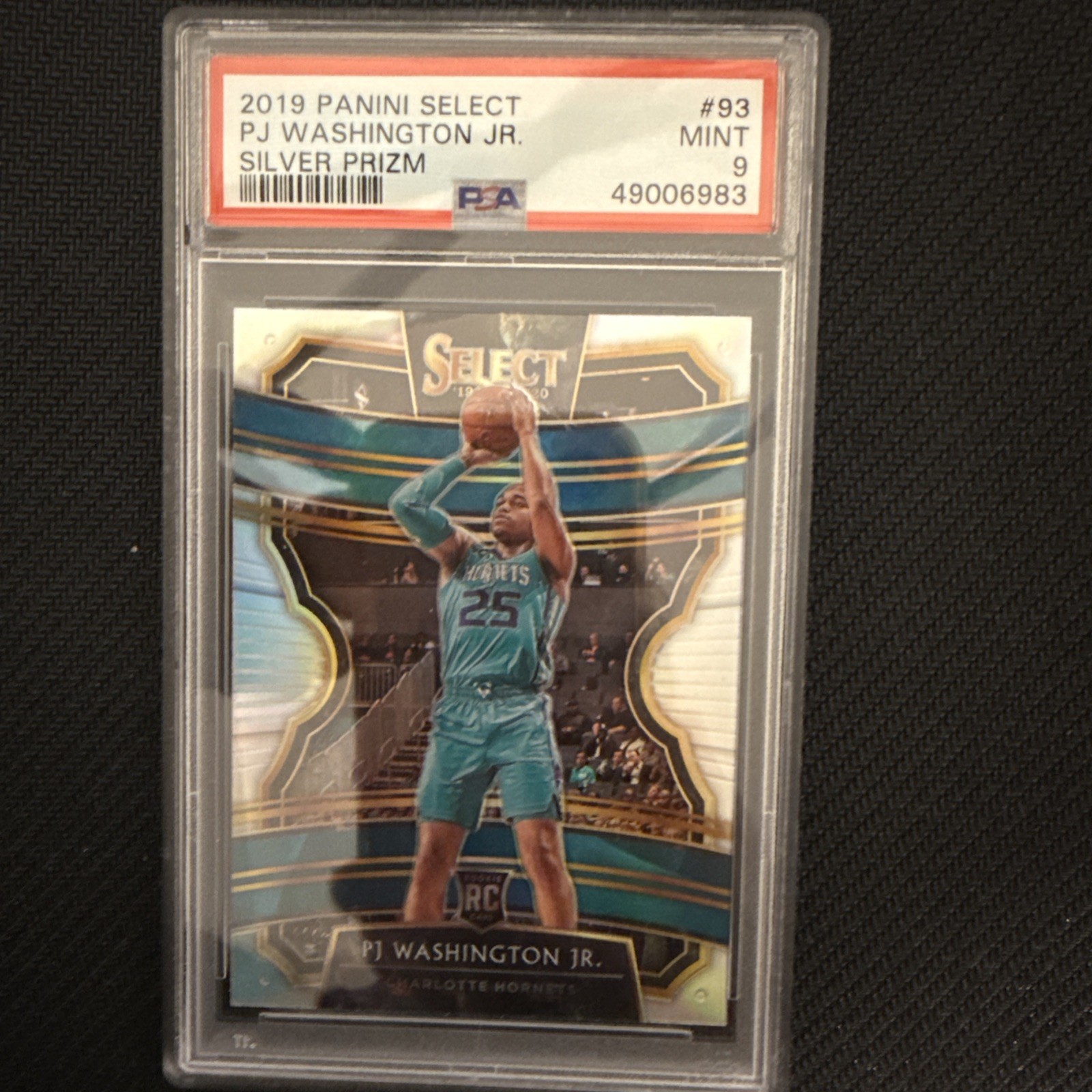 2019-20 Panini Select Silver PJ Washington Jr. #93 Hornets PSA 9 Rookie RC