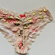 New Victoria s Secret 2012 Cheeky Lace Floral Panties Large Vintage Y2K
