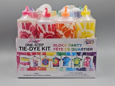 Tulip One-Step Tie-Dye Kit Block Party Set 8 Colors   DIY Fun Arts & Crafts NEW