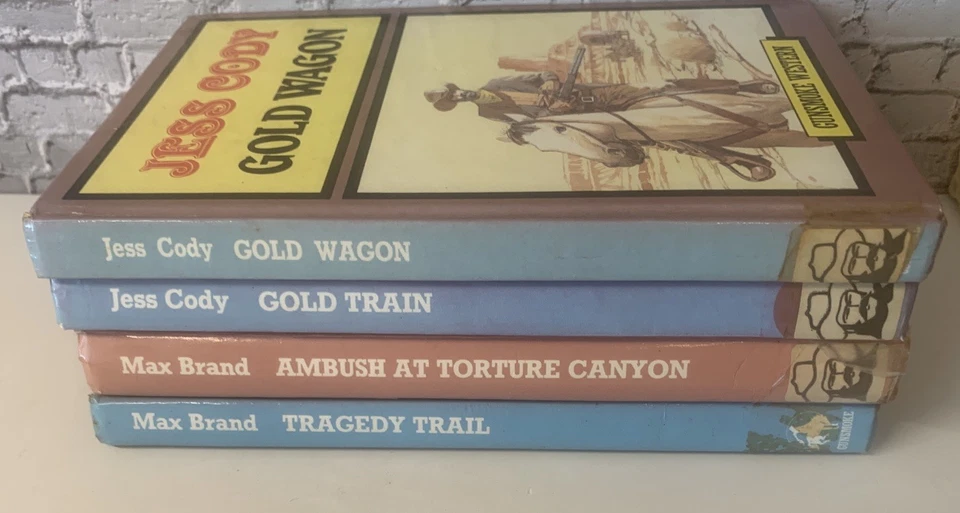 Gunsmoke Western Hardcovers x 4 Bundle Job Lot Jess Cody Max Brand B64 - Image 2 of 4