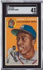 1954 Topps #128 Hank Aaron SGC 4