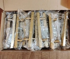 Oyx Hardware 29 Pk Brushed Brass T Bar Pulls Gold Cabinet Handle, 3-5/8" Center