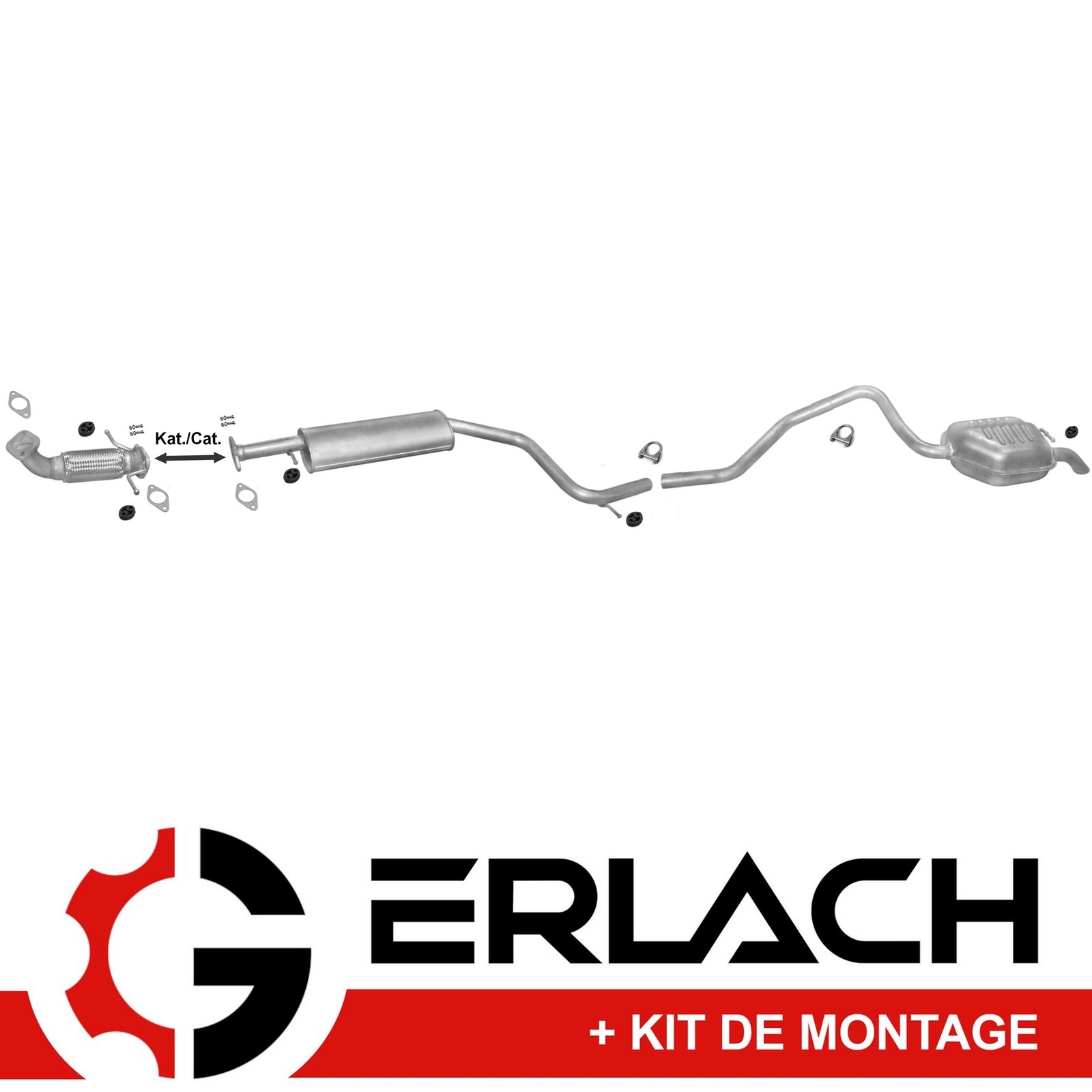 Echappement silencieux Ford Mondeo III break anti bruit vibrations 3387