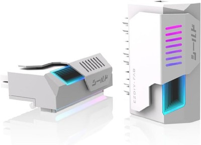 EZDIY-FAB Shield 24-Pin 90-Grad Adapter mit Infinity Mirror ARGB-Beleuchtung