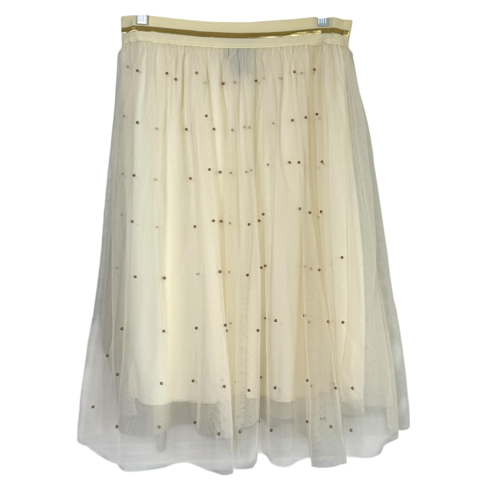 Layered Tulle Embellished Midi Skirt Size XL Festival Fairy Ballet Coquette