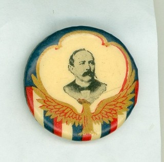 1904 Alton B. Parker Political Campaign Pinback Button Eagle design