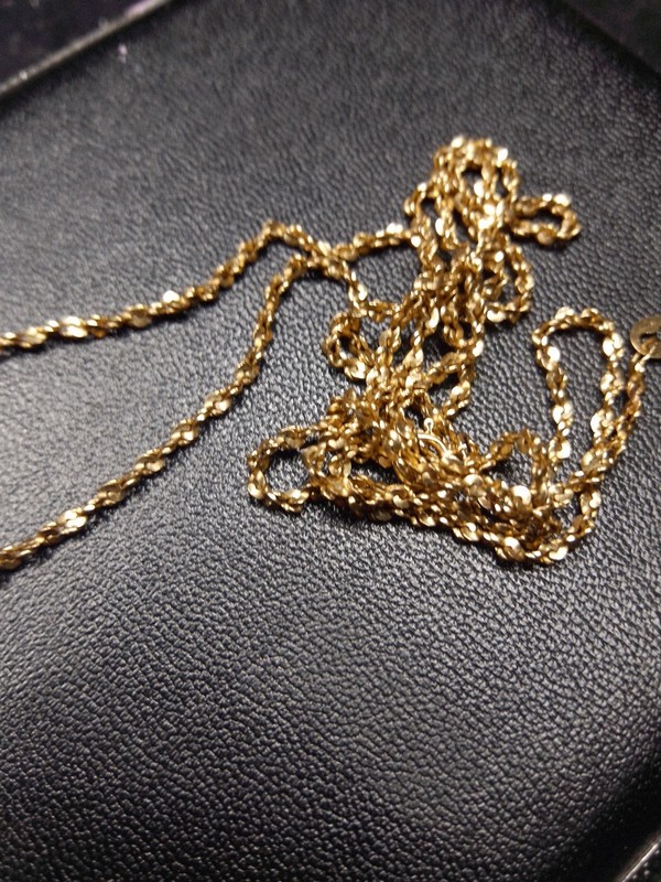 14k yellow gold chain necklace 24 inch. ... 5g Beautiful Necklace