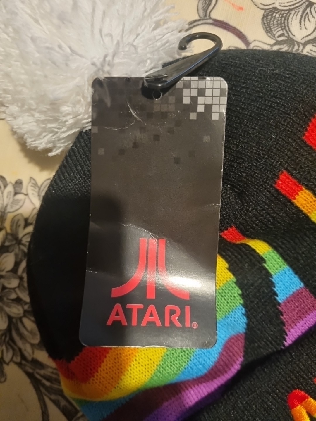 Atari Embordered Official Rainbow  Beanie Hat (RA… - image 5