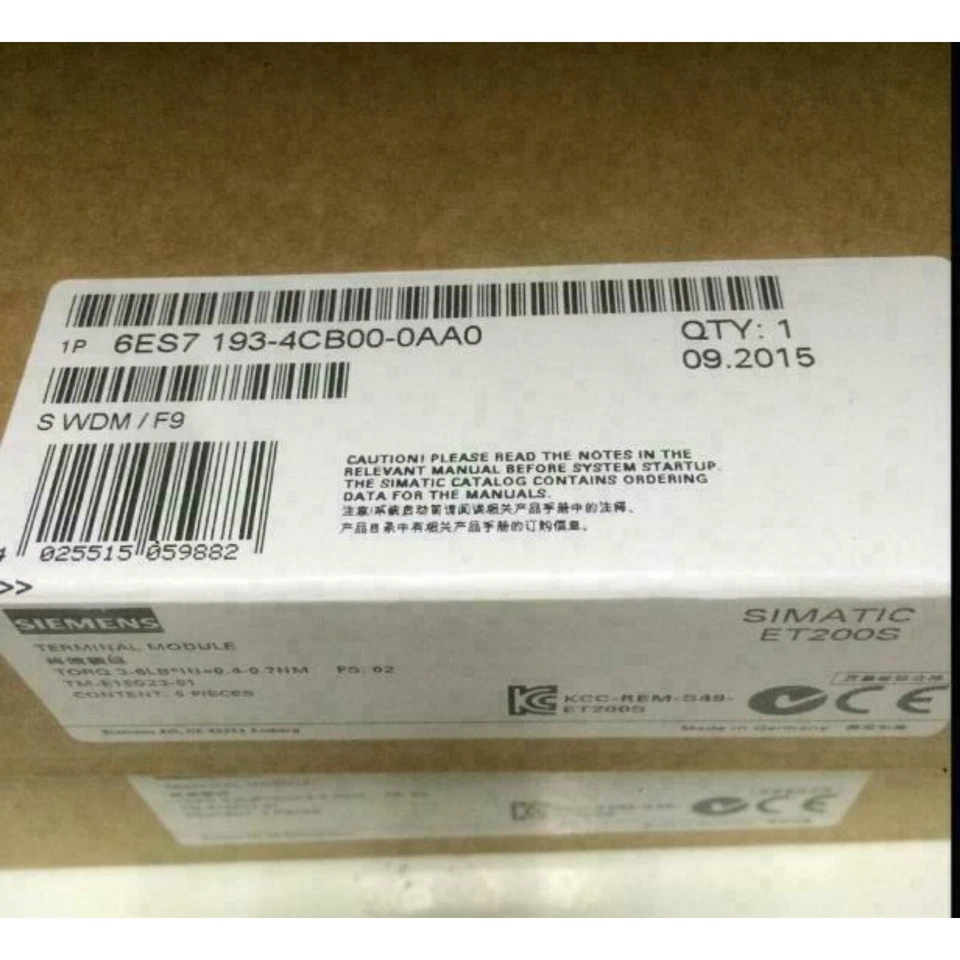 New Siemens 6ES7 193-4CC20-0AA0 6ES7193-4CC20-0AA0 Terminal module for ET 200S - Image 3 of 4