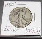 Silver 1935 p Philadelphia Mint Silver Walking Liberty Half Dollar 1/2 WLH