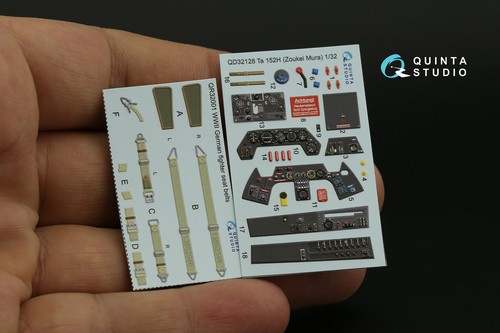 Quinta Studio QD32128, Ta 152H 3D-Printed decal (for Zoukei-Mura) , 1:32 - Picture 2 of 10
