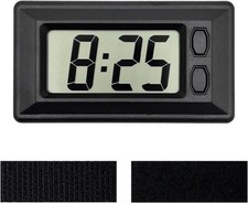 Digital Dashboard Clock, Mini Portable Electronic Clocks with Clear LCD Displ