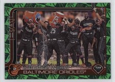 2025 Topps Series 1 Spring Training Green Foilboard 93/99 Baltimore Orioles 1rs5