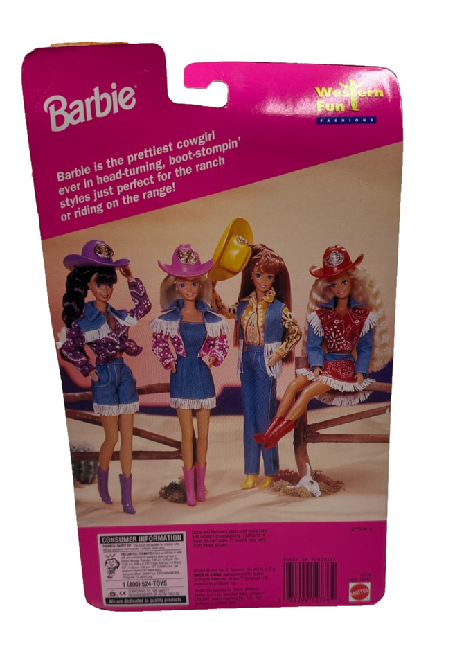 Barbie Sun Runner Vintage 1989 Mattel - Cheval Western Fun Avec Accessoires - Mexique