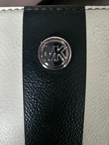 MICHAEL KORS BRILEY Signature MESSENGER Purse BAG CENTER STRIPE LOGO Crossbody - Picture 5 of 10