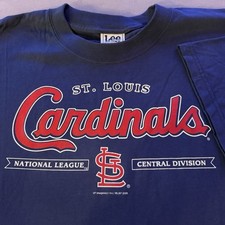 St. Louis Cardinals VINTAGE 2005 Official MLB T-Shirt 2XL - Lee Sports