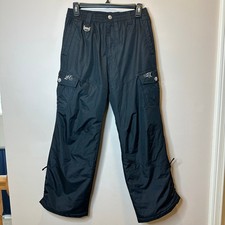 ZeroXposur Black Cargo Ski Snowboard Snow Pants Girls Youth Kids Size 14 Large L