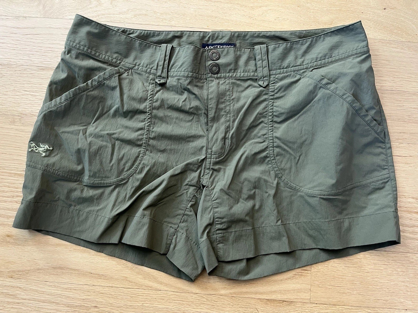 ARC'TERYX Arcteryx pantaloncino donna taglia 12 verde nylon leggero escursionismo parapetto
