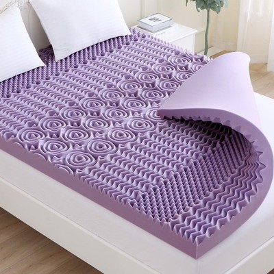 3 Inch 7-Zone Queen Mattress Topper, Egg Crate Foam Mattress Topper Queen Siz...