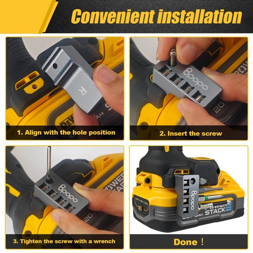 Aluminum Magnetic 1/4-Inch Hex Bit Holder Fit for Dewalt 20V MAX XR DCF870, D... - Foto 6 di 6