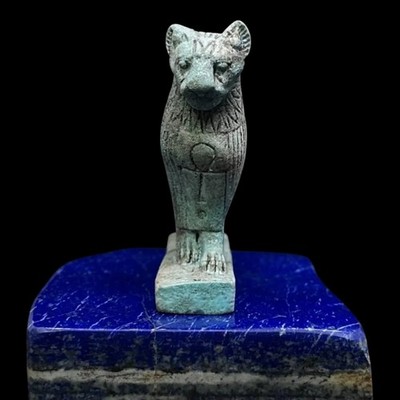 Authentic Rare Ancient Egyptian Sekhmet Lioness Sacred Statue Figure 1200 BC