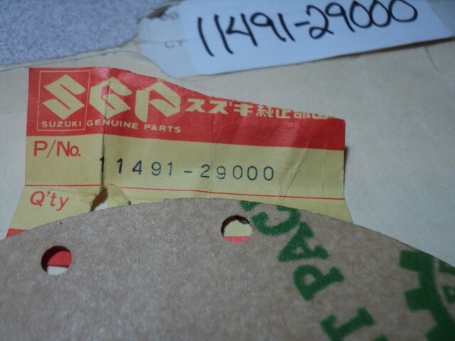 tk2017です 1971-76 SUZUKI TS185 TS 185 MAGNETO INSPECTION GASKET NOS OEM