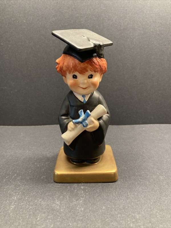 Vintage 1970 Goebel Germany Bachelor Degree Graduation Figurine Charlot Byj #69
