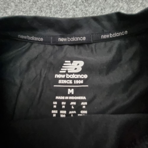 New Balance shirt mens Medium black short sleeve cotton lightweight tee Size M - Picture 5 of 14