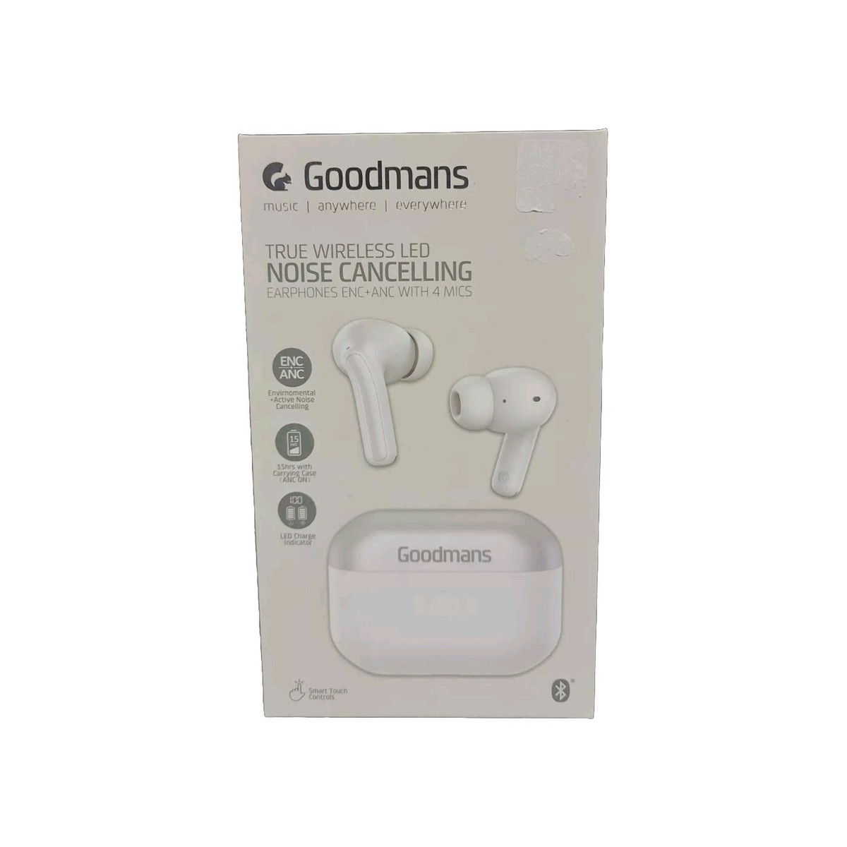 Goodmans True Wireless Noise Cancelling Earphones ENC ANC WITH