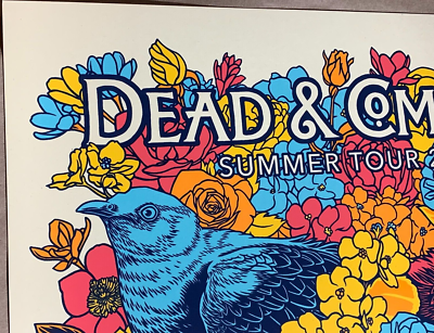 Dead & Company 2018 summer VIP限定ポスター GRATEFUL DEAD & COMPANY 2018 SUMMER TOUR SKULL & FLOWERS