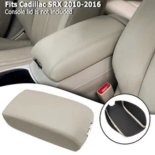Fits Cadillac SRX 2010-2016 Center Console Armrest Cover Replacement Trim Beige