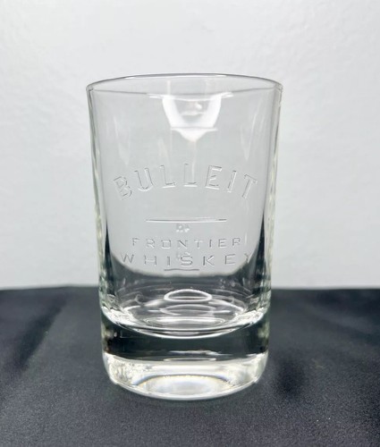 Bulleit Frontier Whiskey Drinking Rocks Glass 4” Clear Logo Alcohol Cocktail NEW - Picture 13 of 17