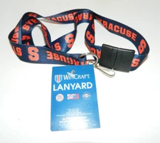 Syracuse Orange SU keychain Lanyard Navy Blue backpack clip New with tag