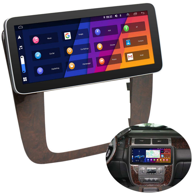 4G 12.3"" Android 14 Stereo Radio GPS Nav For 2007-2013 GMC Sierra Yukon Carplay
