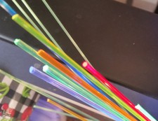 4 neon fiberoptic replacement sight fiber optic rods .040 1.0mm 4 colors truglo