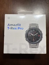 Amazfit T-Rex Pro Smart Watch 1.3” Display GPS Fitness Watch - Grey, Brand New