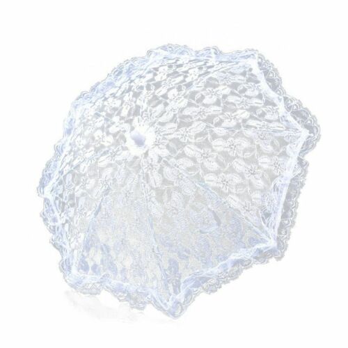 Lace Embroidered Sun Parasol Umbrella Bridal Wedding Dancing Party Photo Show US - Picture 2 of 3