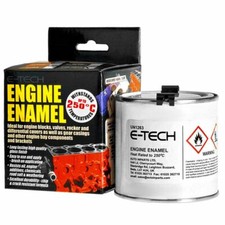 E-Tech High Heat Auto KFZ Motor Glanz Finish Emaille Lack 250ml - Himmelblau