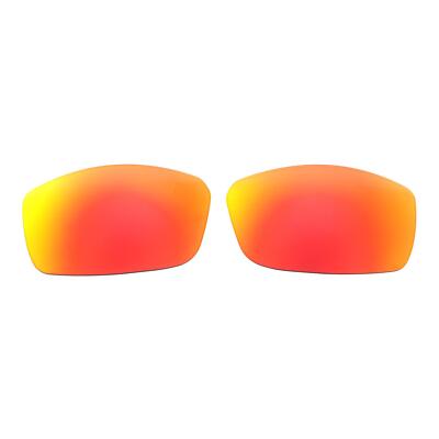 Walleva Fire Red Polarized Replacement Lenses For Ray-Ban RB3498 61mm Sunglasses