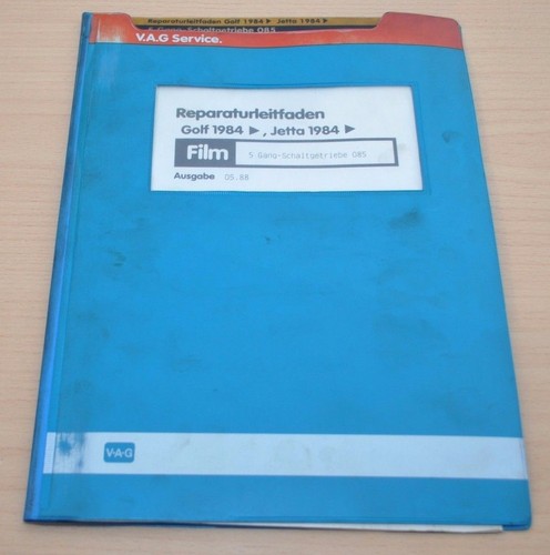 VW Golf 2 ab 1984 Jetta ab 1984 5 Gang Schaltgetriebe 085 WHB Mikrofiche