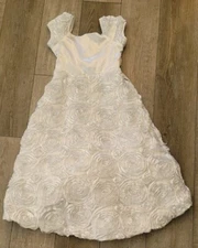 Sophia Young Design Limited Size Small White Communion/ Special Occasion Dress