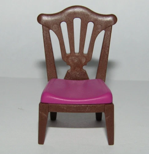 Playmobil Miniature Dollhouse Purple Vintage Dining Room Chair Furniture - C48