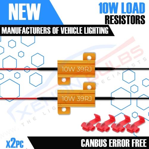 2 x 10 W 39OHM DEL Canbus erreur RÉSISTANCES ANNULATEUR D'AVERTISSEMENT 501 BA9S 36 mm 39 mm